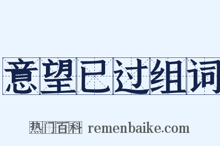 意望已过组词是什么意思的图片
